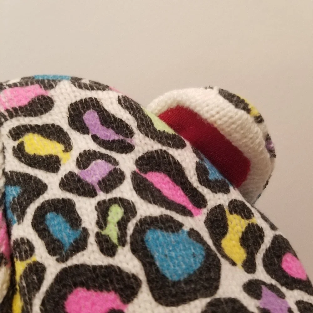 Cozy Creatures Winter Hat Colorful Animal Print